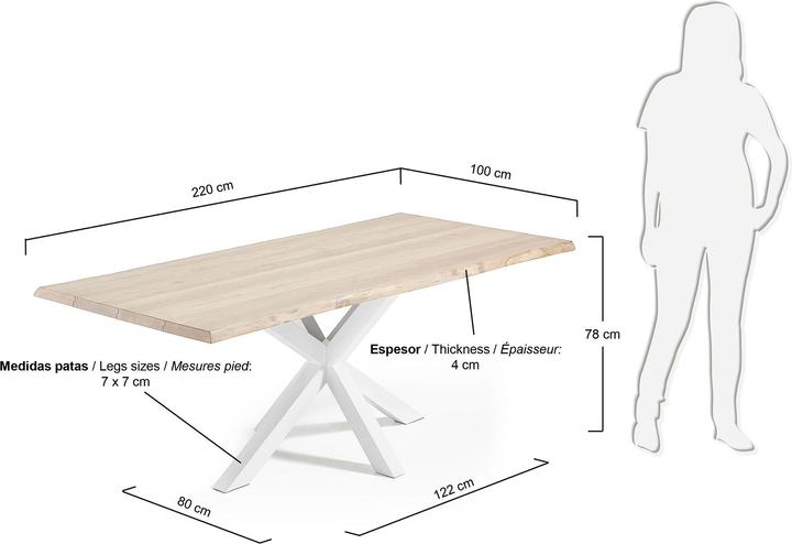 Image du produit Kave Home Argo (100 x 220 x 78 cm)
