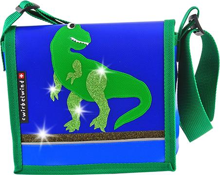 Cwirbelwind Kindergartentasche Dino Rex Glitzer