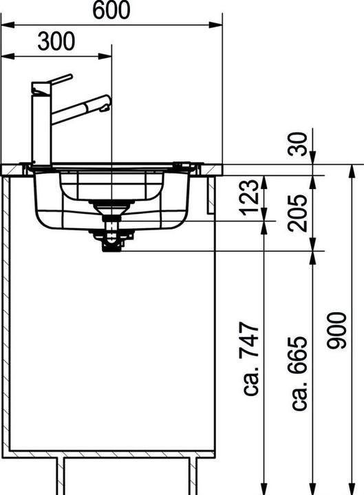 Productafbeelding Franke Vonk SKX 651 (Aanrecht, 100 cm, 50 cm)