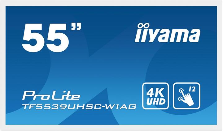 Productafbeelding iiyama 55" TF5539UHSC-W1AG Touch HDMI+DP (3840 x 2160 Pixels, 55")