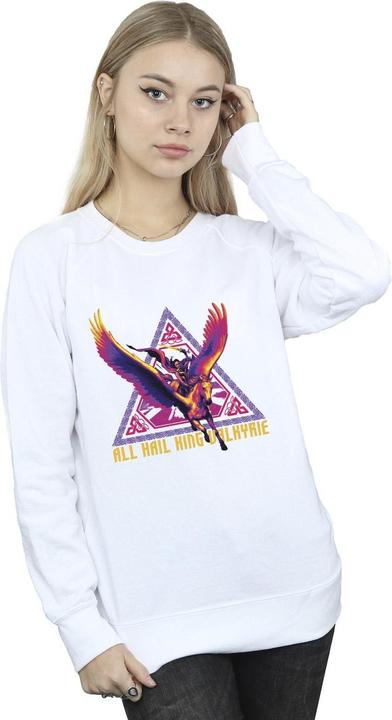 Actual product image Womens/Ladies Thor Love And Thunder All Hail Valkyrie Sweatshirt (XL)