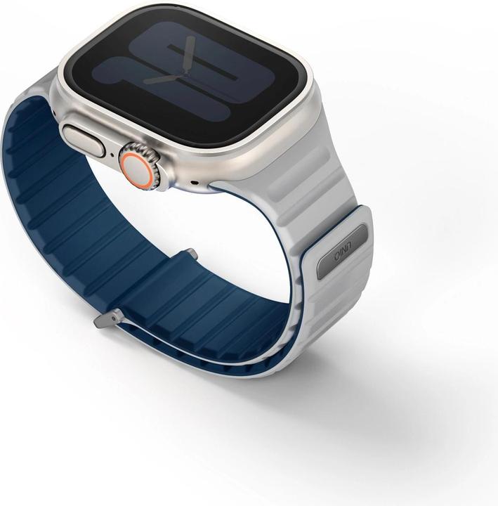 Actual product image Uniq pasek Revix Evo Apple Watch Series 1/2/3/4/5/6/7/8/9/SE/SE2/Ultra/Ultra2 42/44/45/49mm Reversible (Stainless steel, Silicone)