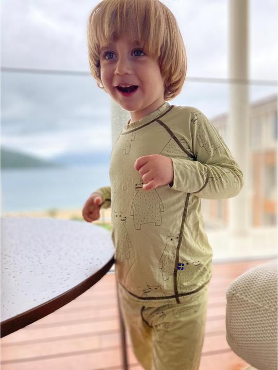Actual product image Isbjörn Kid's Polarbear Set Baselayer (110)