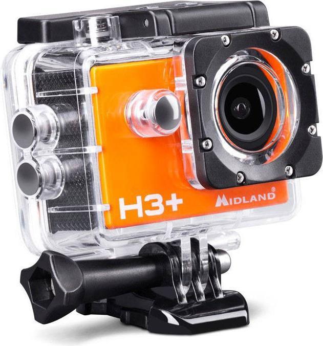 Image du produit Midland H3+ Dashcam Angle de vue horizontal max.=120° Batterie, WLAN (WiFi, Accéléromètre, Batterie, Microphone intégré, Écran intégré, Vision nocturne, Full HD)