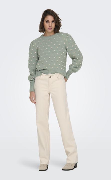 Actual product image JdY Regular fit High neck Long cuffs Puff sleeves Pullover Knitted jumper (XXL)