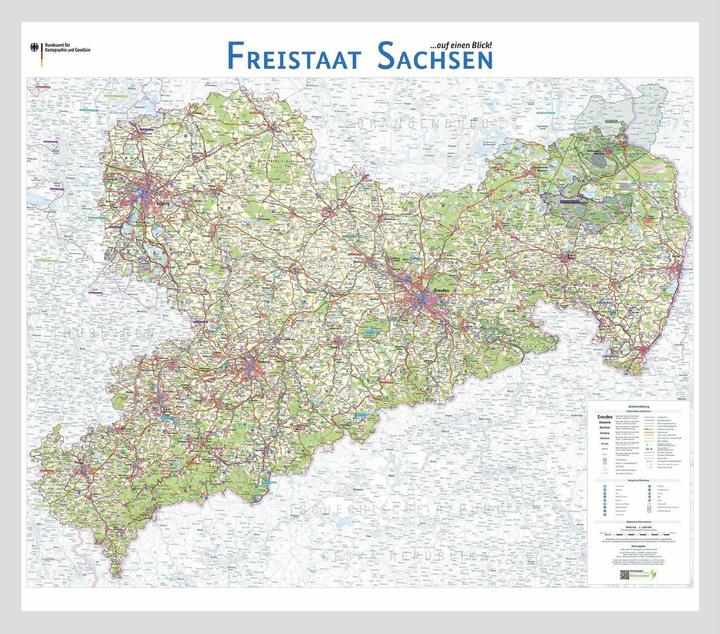 Produktbild Freistaat Sachsen auf einen Blick!