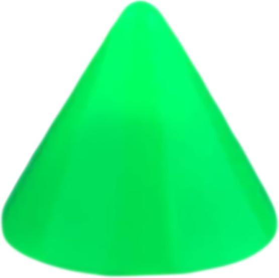Star Piercing Micro Cone Neon grün (Acryl, ohne Messing)