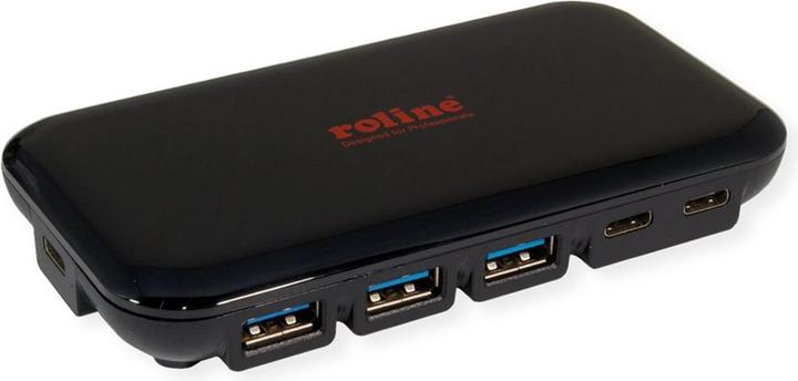 Produktbild Roline USB 3.2 Gen 2 Hub, 7-fach (3x Typ C + 4x Typ A) (USB-C, 7 Ports)