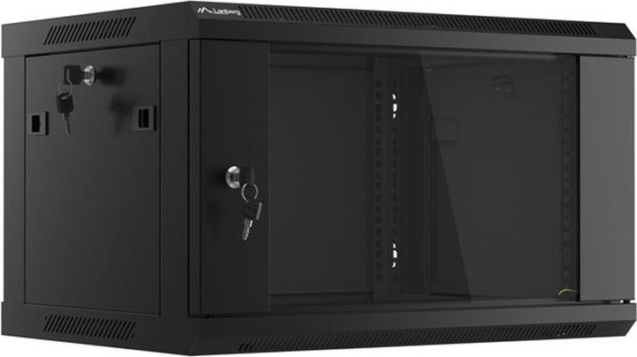 Produktbild Lanberg WF01-6406-10B Rack 6U Wandmontiertes Regal Schwarz (6 HE, 19 Zoll Rack)