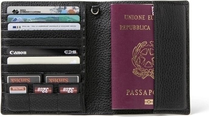 Produktbild Barber Shop Passport Etui, genarbtes schwarzes