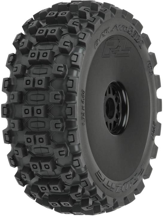 Pro-Line Badlands MX M2 auf Felge schwarz v/h Verbrenner 1:8 Offroad (2 Stück)