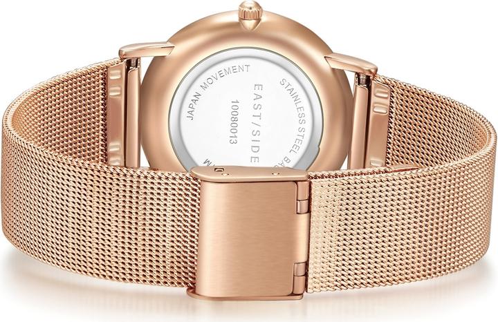 Immagine prodotto Eastside Orologio al quarzo da donna Cassina in acciaio inossidabile oro rosa - 9742 (Orologio da polso analogico, 33 mm)
