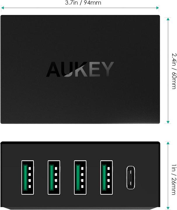 Actual product image Aukey Pa-Y5 (54 W)