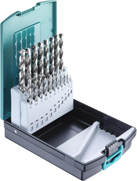 Produktbild technocraft HSS-G Spiralbohrer-Satz, 19-tlg (1 mm, 1.5 mm, 2 mm, 2.5 mm, 3 mm, 3.5 mm, 4 mm, 4.5 mm, 5 mm, 5.5 mm, 6 mm, 6.5 mm, 7 mm, 7.5 mm, 8 mm, 8.5 mm, 9 mm, 9.5 mm, 10 mm)