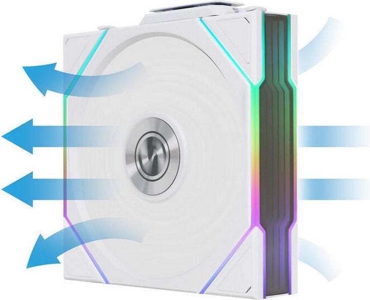 Actual product image Lian-Li UNI FAN TL Wireless Lüfter, ARGB, PWM, 3er-Pack - Reverse Blade, 120mm, weiss (120 mm, 3 x)