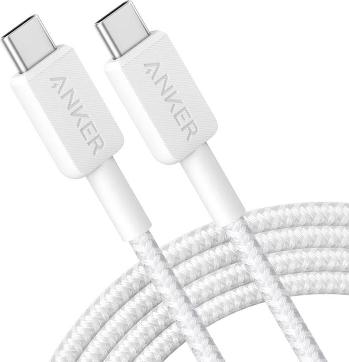 Anker CABLE 322 USB-C A USB-C 1,8M 60W BLANCO (1.80 m, 60 W)