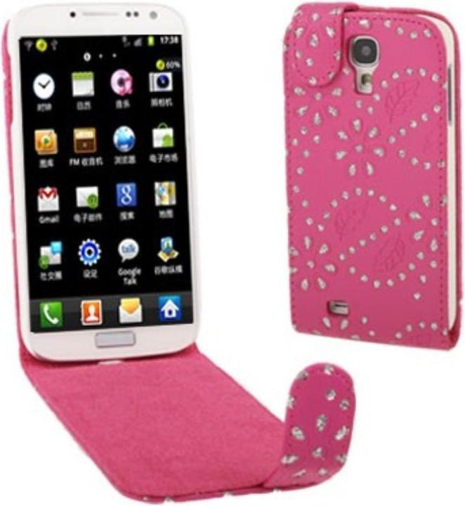 Actual product image König Design Protective cover Case for mobile Samsung Galaxy s4 i9500 Rhinestone Pink (Samsung Galaxy S4)