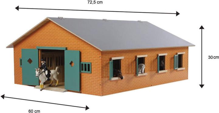Actual product image Sombo Stable with 7 horse boxes