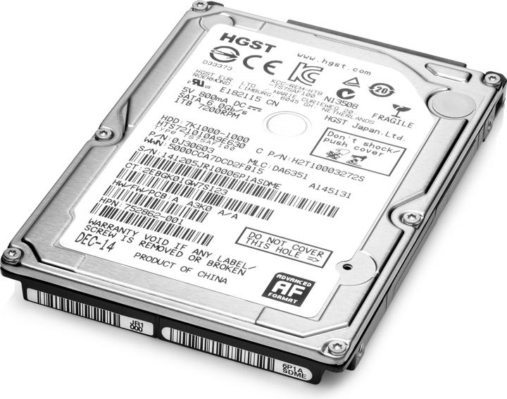 Produktbild HP 1 TB SATA 7200rpm HDD 2.5" (1 TB, 2.5")