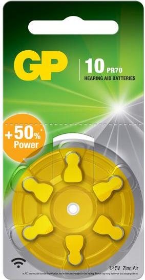 Image du produit GP Batteries GP Knopfzelle ZA10, 1.4V, 6 Stk. (6 pcs, PR70, 90 mAh)