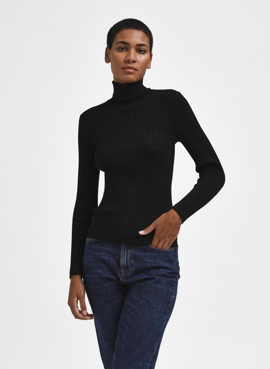 Produktbild Selected Femme Gerippter Rollkragenpullover (XL)