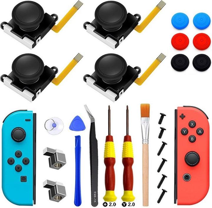 Ueli Express 25 in 1 Nintendo Switch Joy Con Reparatur Set (Switch Lite, Switch)