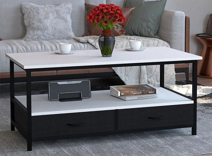 Produktbild VCM Metall Holz Sofatisch Couchtisch Flonila (100 x 45 x 50 cm)