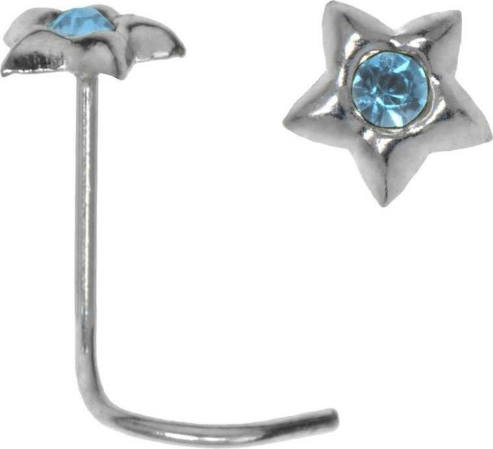 Bijouteria Nasenpiercing (Kristall, Silber 925)