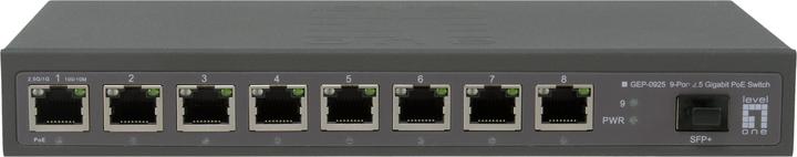 Immagine prodotto LevelOne Switch 9x GE GEP-0925 2.5GbE 108W 8xPoE+ sw (8 Porti)