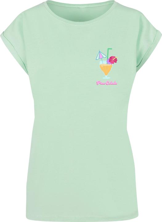 Actual product image Merchcode Ladies Pina Colada Extended Shoulder Tee - 113663 (XS)