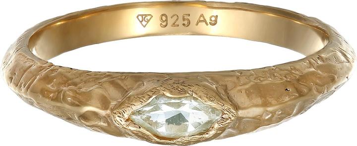 Image du produit Haze & Glory Bague améthyste vert clair structure rugueuse 925 argent sterling (62, Argent 925)
