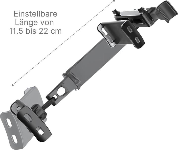 Image du produit Hermex Support de tablette pour voiture Support d'appuie-tête pour tablette Support de téléphone portable