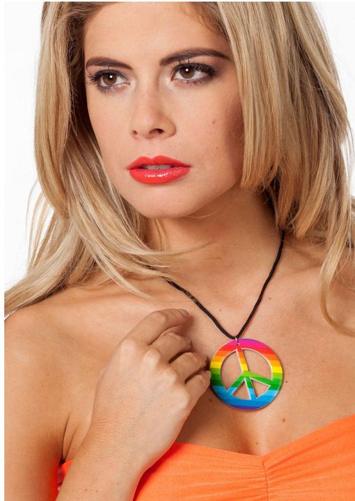 Wilbers Regenbogen Peace-Halskette