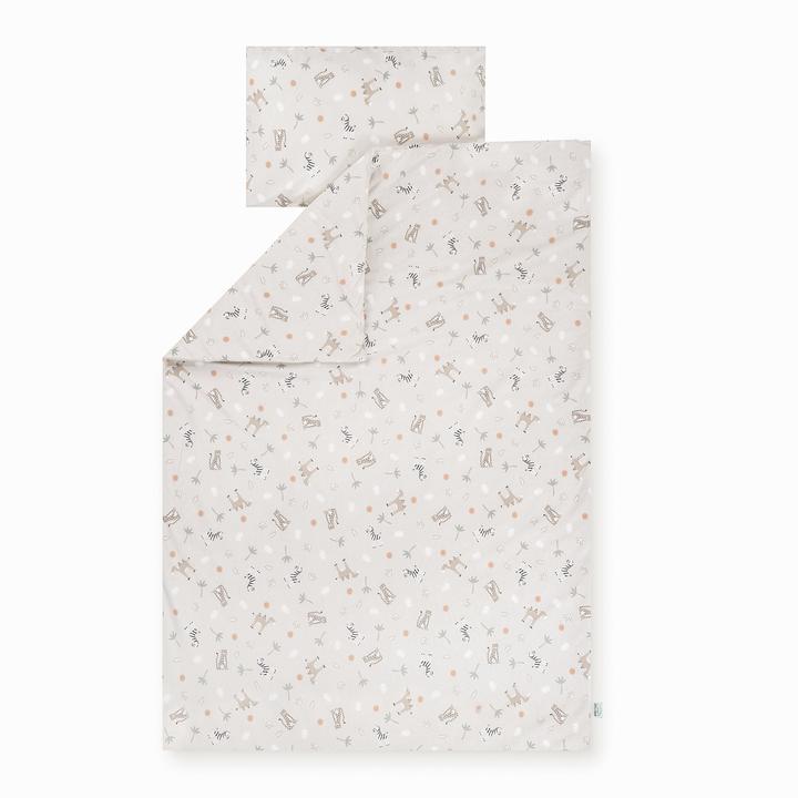 Produktbild Julius Zöllner Kinderbettwäsche Jersey Savanne Beige 100 x 135 + 40 x 60 cm