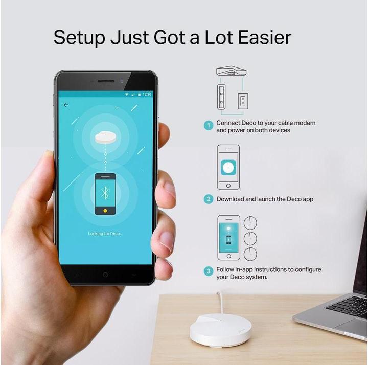 Produktbild TP-Link Deco M9 Plus Triband WLAN Mesh 1er Set (AC2200)