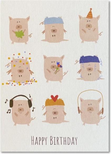 Produktbild Keitcards Postkarte Happy Birthday