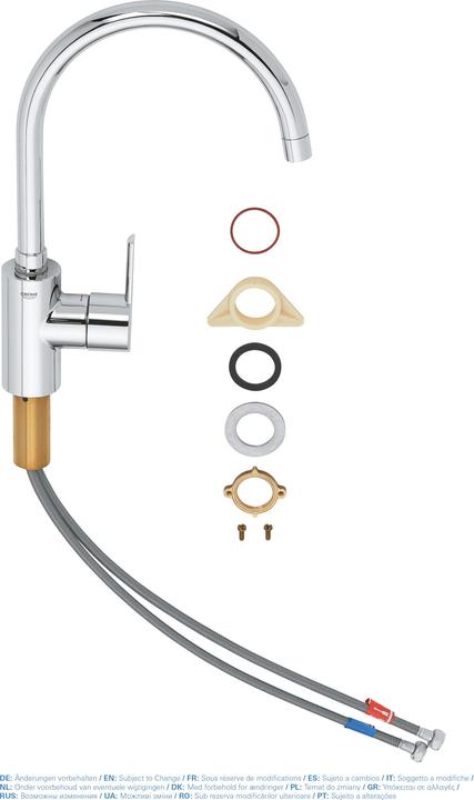 Produktbild Grohe Feel Spültisch Küchenarmatur, chrom, hoher Auslauf