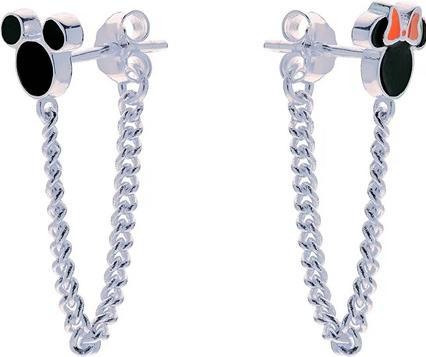 Disney Playful silver Mickey and Minnie earrings ES00072SL.CS