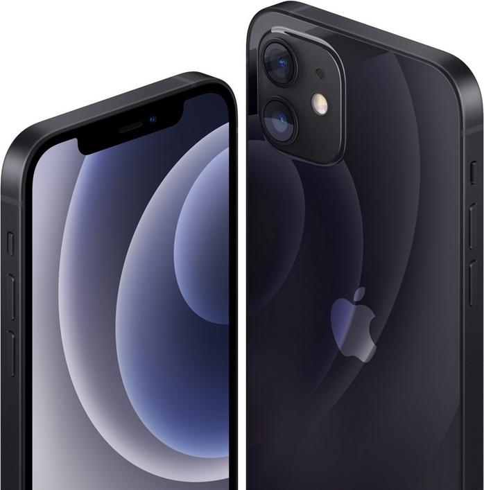 Actual product image Phone Recycle Solution iPhone 12 (64 GB, Black, 6.10", 12 Mpx, A / Like new)
