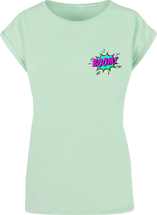 Actual product image Merchcode Ladies BOOM Comic Extended Shoulder Tee - 116849 (4XL)