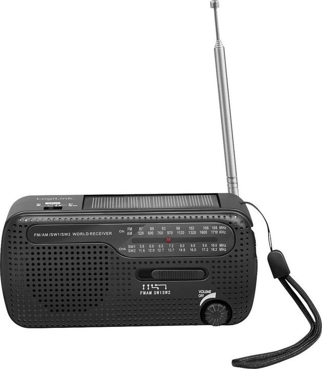 Productafbeelding LogiLink Dynamo handslinger radio (MW, VHF, KW)