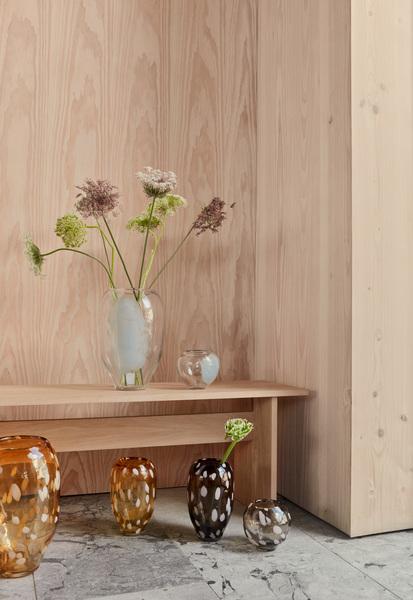 Image du produit Oyoy Vase Jali petit 14 cm, Smoke (1 x)