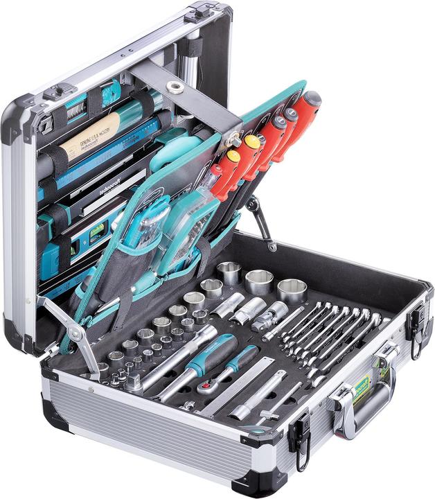 technocraft Coffre à outils en alu PRO CASE 5 (140 pièces)