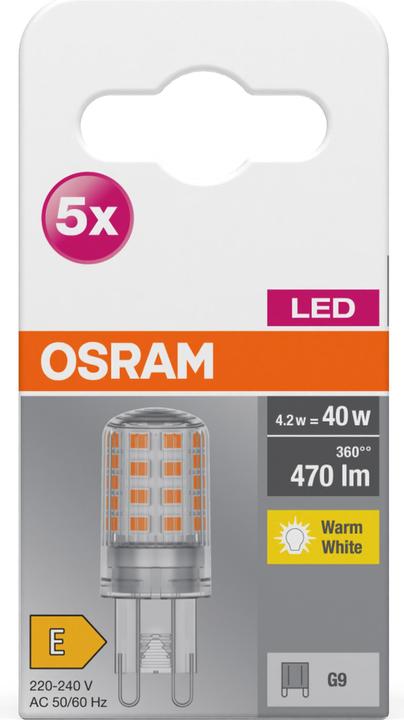 Produktbild Osram Led Base Pin G9 (G9, 4.20 W, 470 lm, 1 x, E)