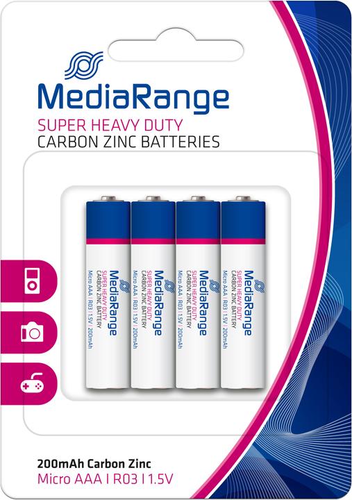 Produktbild MediaRange Super Heavy Duty (4 Stk., AAA, 200 mAh)