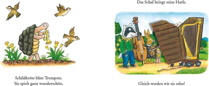 Actual product image The badger plays super double bass (cardboard edition with flaps) (German)