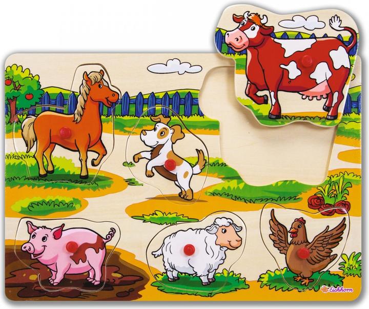 Actual product image Eichhorn 100005452 -, pegboard puzzle, 6 assorted (1000 pieces)