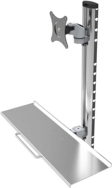 Actual product image EFB Elektronik Wall mount for 38.10cm (15")-27", with keyboard tray (Wall, 27.01")