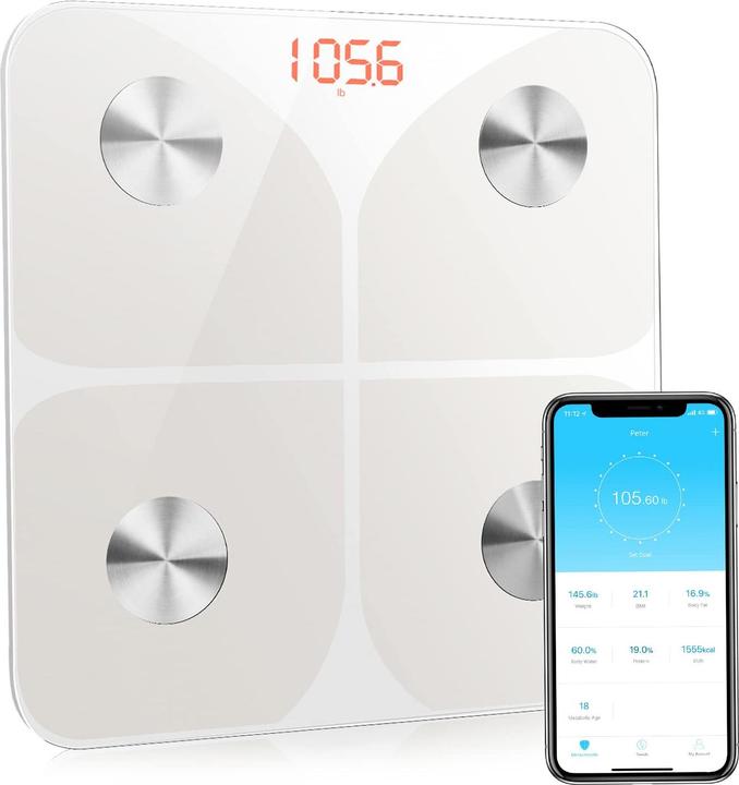 Foryond Personenwaage Weiss (150 kg)