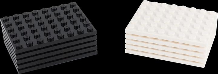 Actual product image LEGO 6x8 Platten Bauplatten 5 x Schwarz und 5 x Weiss - 3036 NEU! Menge 10 Stueck (3036)